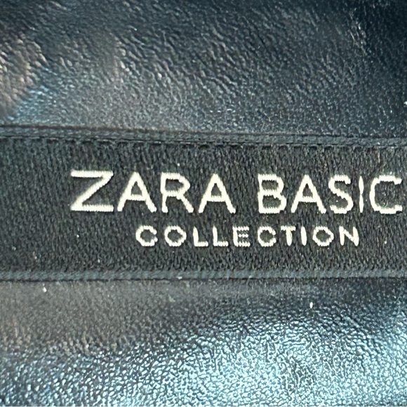 ZARA Blue High Heel Suede Leather Pointed Toe Bootie Pumps EUR 37 - Picture 12 of 14